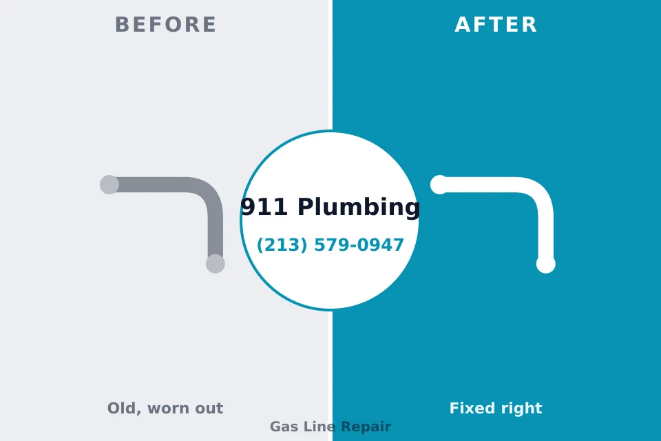 Before and after: plumbing company Niagara University, NY